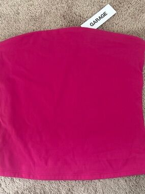 Garage Hot Pink Strapless Tube Top